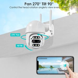 Caméra de sécurité sans fil IP BESDER à double objectif 8MP, objectif 2,8 mm 12 mm, vision nocturne couleur, caméra CCTV Wifi - Product Image 3