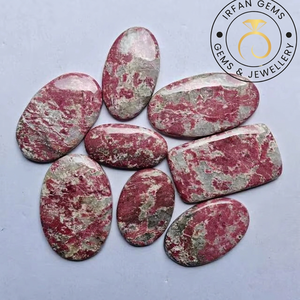 Lote de Cabujones de Tulita Rosa Natural, Gemas Sueltas Pulimentadas, Varias Formas, Piedras Semipreciosas para Joyería, Venta al Por Mayor - Product Image 1