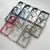 Funda Magnética Transparente para iPhone 16 Pro Max 15 14 13, Carcasa Antigolpes e Impermeable con Logotipo Personalizado para Samsung S25 Ultra S24 S23