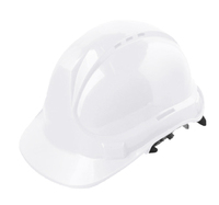 Casque de sécurité de chantier DINGQI de bonne qualité, casque de sécurité en PE avec mentonnière
