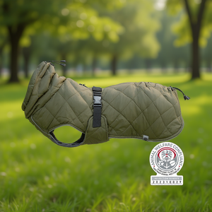 Abrigo para Perro Minot, Talla S, Verde Oliva, Acolchado, Ropa Cálida para Mascotas - Product Image 3