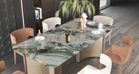 Jinsanjiao Carrelages de sol en pierre frittée moderne de luxe Poli Résistant à l'acide Antidérapant 0.05% Absorption d'eau pour les salles à manger