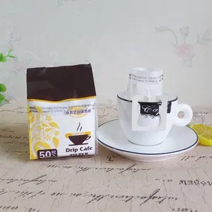סיטונאי 8-15 גרם טפטוף קפה מסנן שקיות על ידי רול נייד נייר אוזן סגנון תליית כוס קפה מסנן שקיות