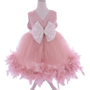 Robe pour bébé fille Bebemekan de haute qualité, sur mesure, en gros, rose, à manches longues, mi-longue, pour nouveau-nés, moderne, luxueuse, pour les fêtes de printemps - Product Image 5