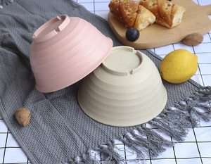 Ciotole di paglia di grano 30 once di grandi dimensioni per microonde lavastoviglie ciotole di plastica per zuppa di cereali infrangibili con Ramen profondo ciotola di Noodle per insalata - Product Image 5