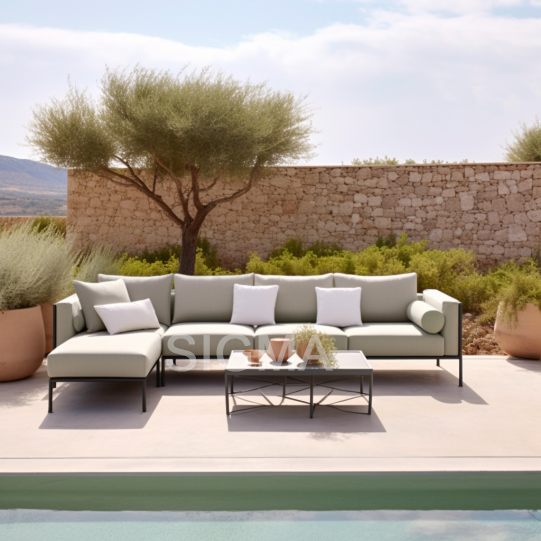 Luxury Garden Furniture Aluminum Modern Garden Sofa Set Outdoor Patio Furniture