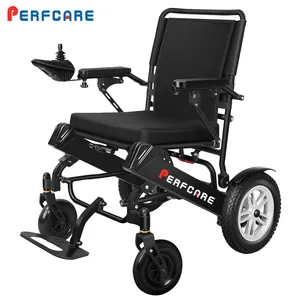 Disabled Elderly Electric Wheelchair Folding Lithium Battery Electromagnetic Brake Electric Wheelchair Foldable