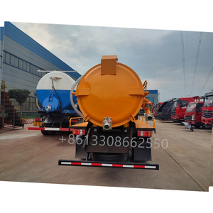 Camions de pompage septique HOWO 4X2 de 9 tonnes, camions d'aspiration d'eaux usées à haute pression, prix spécial pour les camions de lavage - Product Image 5