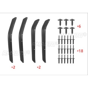 Para Jeep Wrangler JK 2007-2017: Embellecedores de guardabarros, kit de carrocería para ceja de rueda, arco de talón de rueda, pieza exterior. - Product Image 5