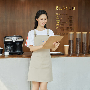 Touchhealthy Supply Prix de gros Tabliers personnalisés uniformes avec logo Tabliers de serveur Près de chez moi Tablier à barbe - Product Image 4