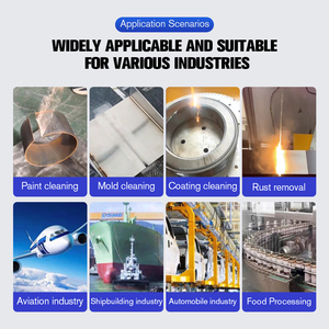 Dmk 300W 500W xung sợi laser làm sạch máy rỉ sét sơn dầu Oxit Laser tẩy lông máy - Product Image 5