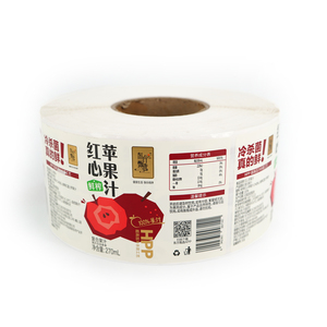 Etiquette de boisson auto-adhésive personnalisée rouleau de bouteille <span class=keywords><strong>feuille</strong></span> d'estampage et impression UV synthétique en vinyle pour usage alimentaire - Product Image 2