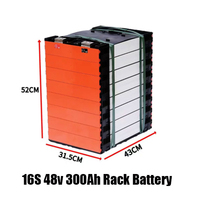 BYD 블레이드 셀 48V 51.2V 300Ah LiFePO4 랙 배터리 가정용 태양광 저장 서버 랙 통신용 CAN RS485 BMS 옵션 포함