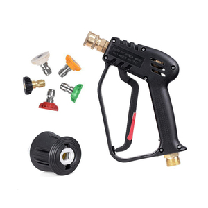 Pistolet de lavage haute pression 1/4'' 4000 psi pour <span class=keywords><strong>voiture</strong></span>, avec lance courte / buse pour mousse - Product Image 4