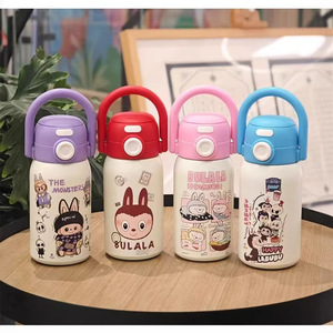 แก้วน้ำสแตนเลส Bulala Labubu 316 เก็บอุณหภูมิสุญญากาศ พร้อมหูจับ สำหรับนักเรียน ของขวัญต้อนรับเปิดเทอม - Product Image 2