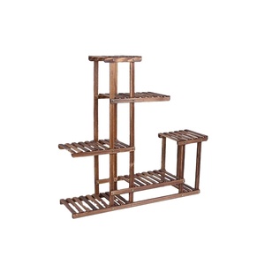 Nouveau produit Étagère de jardin <span class=keywords><strong>en</strong></span> <span class=keywords><strong>bois</strong></span> à 5 niveaux <span class=keywords><strong>pour</strong></span> intérieur/extérieur avec caractéristiques de pot et de jardinière - Product Image 1