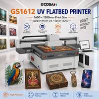 1612 UV Flatbed Printer 160x120cm Dubbele Kop Witte Inkt voor Acryl Glas Metaal Hout Leer PVC Keramiek Digitale Print