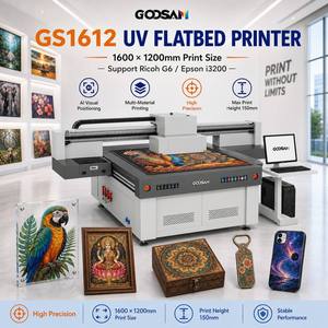 Impresora UV Plana 1612 de 160x120cm con Doble Cabezal y Tinta Blanca para Impresión Digital en Acrílico, Vidrio, Metal, Madera, Cuero, PVC y Cerámica - Product Image 1
