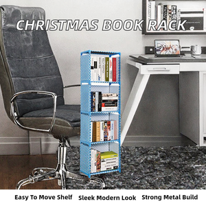 Estantería Metálica Extensible Moderna, Librería Portátil DIY para el Hogar, Oficina o Estudio - Product Image 3