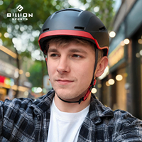 Vélo électrique Vélo de protection double coque PC Version casque de couleur crème avec bord court