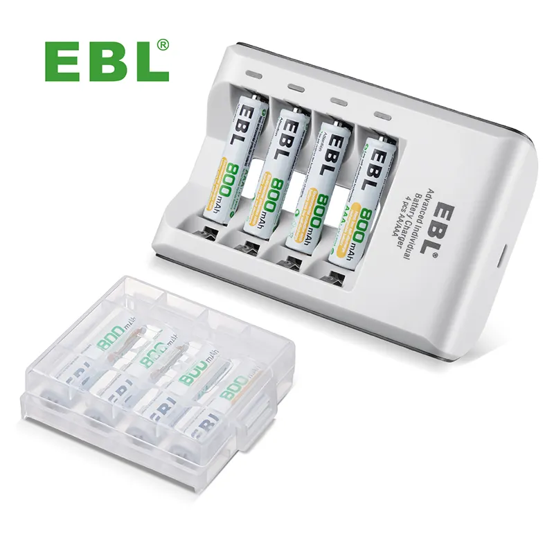 EBL 4 Slots AA Carregador Bateria Recarregável