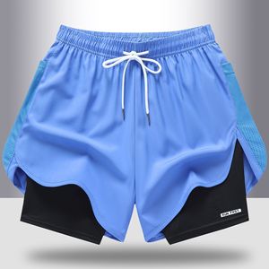JAC22 DK5961 <span class=keywords><strong>Short</strong></span> de sport tricoté exclusif pour homme, à séchage rapide, avec cordon de serrage, idéal pour la course et le fitness estival - Product Image 4