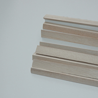 Bandes de bois triangulaires en paulownia de haute qualité pour la décoration de meubles, taille et forme personnalisées, bande de bois triangulaire en bois massif