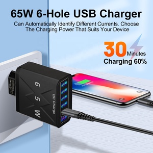 <span class=keywords><strong>Chargeur</strong></span> USB 65W avec prise EU/US/UK, charge rapide 3.0 pour téléphone, adaptateur pour <span class=keywords><strong>iPhone</strong></span> <span class=keywords><strong>12</strong></span> <span class=keywords><strong>Pro</strong></span> Max, tablette, <span class=keywords><strong>chargeur</strong></span> mural portable rapide pour mobile - Product Image 2