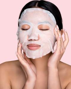 Masque en tissu pour le visage ViBa, hydratant nourrissant, revitalisant pour la peau, à l'eau de coco fermentée et à l'eau minérale, unisexe, parfum naturel, pour tous types de peaux - Product Image 2