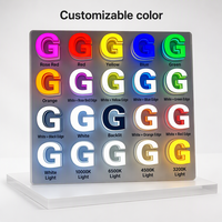 Enseigne 3D LED à lettres canal, logo personnalisé en acrylique éclairé par l'avant, signalétique commerciale, transformateur d'alimentation CC pour publicité en centre commercial