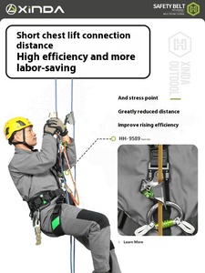 Xinda דור שלישי h סדרה longteng פרו מלא חגורת בטיחות גוף נשלפת החזה הרים כלי טיפוס הרים - Product Image 3