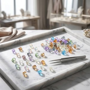 <span class=keywords><strong>Perline</strong></span> di Vetro Cristallo Sfaccettate Colorate all'Ingrosso per Creazione di Gioielli Fai-da-Te, Bracciali, Collane, Orecchini e Accessori - Product Image 3