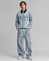 Ensembles de vestes en jean tissé boutonnées et de pantalons baggy MENGTU pour hommes, streetwear automne, qualité supérieure, bleu vintage