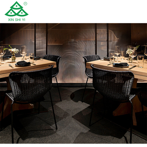 Mejor precio Hotel comercial Sillas de comedor modernas Cuero Acero Restaurante Bar Café Panel sólido Banco Sofá Cabina Banco - Product Image 5