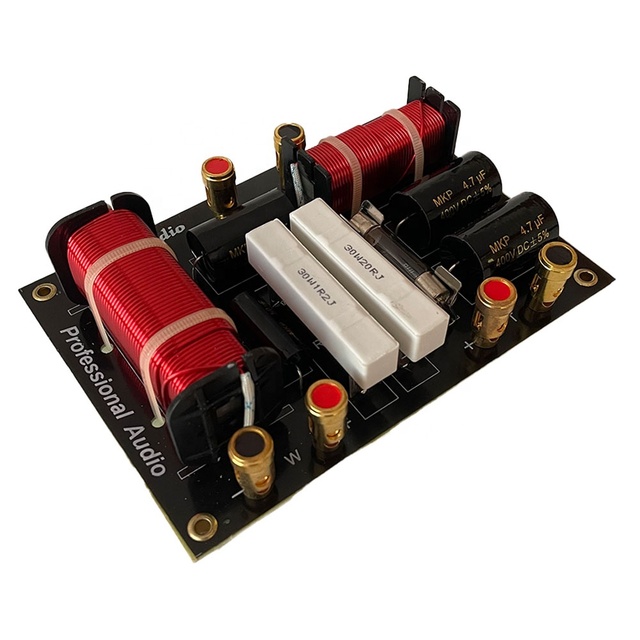 PA-1588 Oule Manufactured 2 Ways Frequency Divider With Binding Posts Suitable for 12-15 Inch Speakers Cabinent