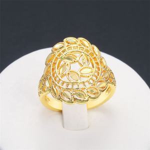 Bagues de mariage classiques JXX en laiton plaqué or 24 carats pour femmes, style Dubaï, en promotion - Product Image 6