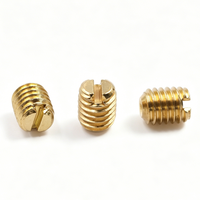 Vis de réglage à filetage complet fendues en laiton DIN551 M4x4mm M5x5mm M6x6mm M2 M3 M4.2, sur mesure par le fabricant