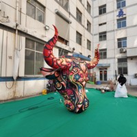 Modèle de tête de vache gonflable géante, taureau gonflable personnalisé avec base pour la décoration d'événements/promotion commerciale