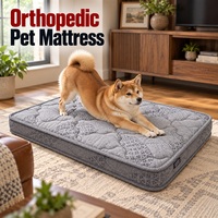 Matelas orthopédique pour chien OEM avec housse amovible et lavable de marque pour la vente en gros de literie pour animaux de compagnie
