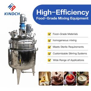 Homogenizer Vakum Otomatis Tangki Pencampur Stainless Steel & Titanium untuk Mesin Krim Kosmetik Salep Losion Tahan Lama - Product Image 2