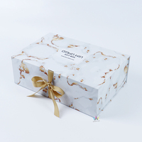 Boîte cadeau en carton rigide écologique de luxe avec impression de logo personnalisable, emballage pour t-shirts, boîte en carton pour hijabs et chapeaux