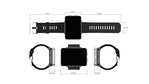 Vente en gros Prix haute performance en stock Téléphone 4G Support carte SIM DM100 <span class=keywords><strong>1</strong></span> + 16G <span class=keywords><strong>3</strong></span> + 32G Smart Watch - Product Image 6