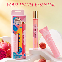 V.V.LOVE Coffret Parfum Femme Eau de Toilette, Brume Corporelle et Lait Hydratant 35ml – Parfum Longue Durée Format Voyage Mini Portable