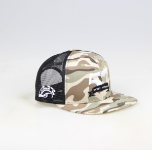 Casquette Trucker Richardson 112 en Maille avec Logo en Cuir Camouflage et Patch, 6 Panneaux, Personnalisée pour Hommes, Vente en Gros Direct Usine - Product Image 3