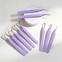 Pinces à cils ultra-fines personnalisées gratuites pour l'extension et l'isolation des cils professionnels