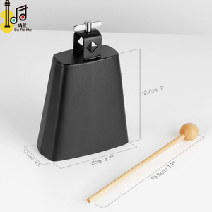 Drumsticks müzik aletleri oyuncak ile 5 inç inek çan - Product Image 3
