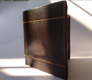 Billeteras de cuero de anilina de grano completo Vintage plegable flor larga satén marca personalizada 11,00 cm X 9,00 cm X 1,00 cm pedido mínimo - Product Image 4