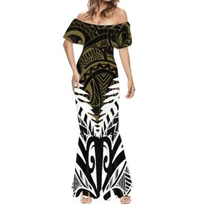 Abito da sirena con stampa <span class=keywords><strong>tribale</strong></span> Hawaii personalizzato di alta qualità all'ingrosso abiti stampati Casual per donne di Design nuovo - Product Image 1