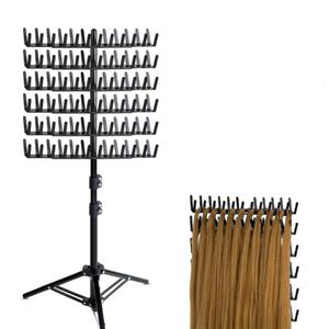 <b>Wig</b> <b>Braiding</b> Stand Salon Pegs <b>Braiding</b> Hair Rack Display Stand Height Adjustable - Product Image 2