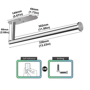 <span class=keywords><strong>Porta</strong></span> <span class=keywords><strong>asciugamani</strong></span> autoadesivo per cucina e <span class=keywords><strong>bagno</strong></span> in acciaio inossidabile - Product Image 5